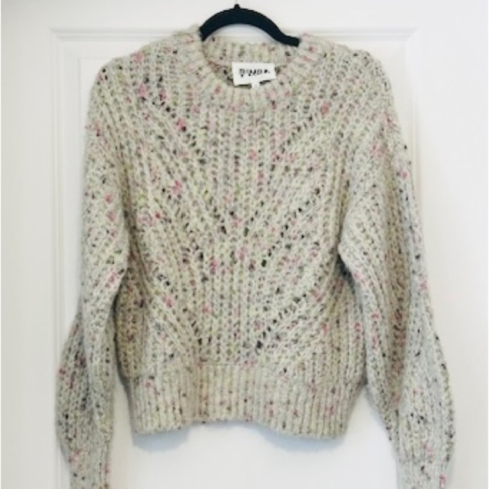 BIMBA Y LOLA Spain Designer Unique Sweater Chunky Confetti Soft Cozy Sz M